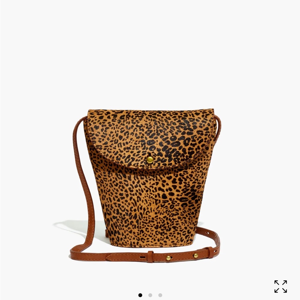 The Memphis Crossbody Bag in Mini Leopard Calf Hair